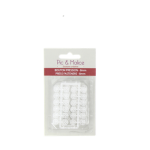 24 BOUTONS PRESSION NYLON TRANSPARENT 8mm