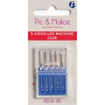 BOITE DE 5 AIGUILLES MACHINE CUIR ASSORTIMENT T80/100