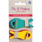 10 bobinettes jacquard plastique