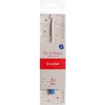 Crochet métal manche plastique 14cm