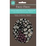 Coudières Genouillères thermocollantes Frou-Frou Fleuri Noir