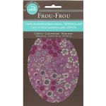 Coudières Genouillères thermocollantes Frou-Frou Fleuri Violet