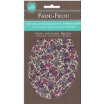Coudières Genouillères thermocollantes Frou-Frou Fleuri Violet petites fleurs petites fleurs