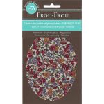 Coudières Genouillères thermocollantes Frou-Frou Fleuri Rouge petites fleurs