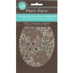 Coudières Genouillères thermocollantes Frou-Frou Fleuri gris