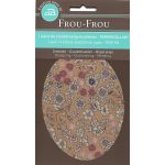 Coudières Genouillères thermocollantes Frou-Frou Fleuri Rose