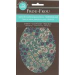 Coudières Genouillères thermocollantes Frou-Frou Fleuri vert Eucalyptus