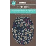 Coudières Genouillères thermocollantes Frou-Frou Fleuri BLEU Navy