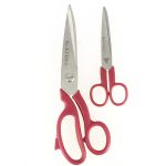 Duo Ciseaux - Couturières et petites coutures Rouge 20.5cm et 12.5cm