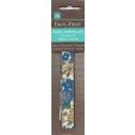 Ruban thermocollant 15mmx2m Frou-Frou Fleuri Bleu grandes fleurs