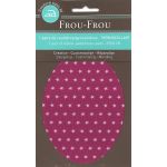 Coudières - Genouillères thermocollantes Frou Frou Etoiles Rose camélia