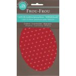 Coudières - Genouillères thermocollantes Frou Frou Etoiles Rouge