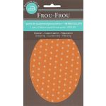 Coudières - Genouillères thermocollantes Frou Frou Etoiles orange