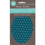Coudières - Genouillères thermocollantes Frou Frou Etoiles Turquoise foncé