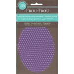 Coudières - Genouillères thermocollantes Frou Frou Pois Violet