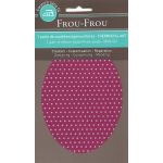 Coudières - Genouillères thermocollantes Frou Frou Pois Rose camélia
