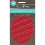 Coudières - Genouillères thermocollantes Frou Frou Pois Rouge