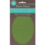 Coudières - Genouillères thermocollantes Frou Frou Pois Vert pomme