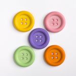 Récréatys Sachet 5 boutons basiques multicolores