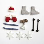 Récréatys Sachet boutons fantaisie ski