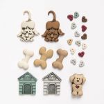 Récréatys Sachet boutons fantaisie chiens niches