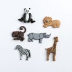 Récréatys Sachet boutons fantaisie animaux savane