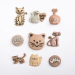 Récréatys Sachet boutons fantaisie chats I Love cats