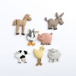 Récréatys Sachet boutons fantaisie animaux de la ferme