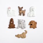 Récréatys Sachet boutons fantaisie chiens toutous