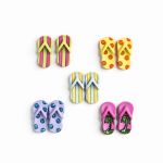 Récréatys Sachet boutons fantaisie vacances tongs paillettes