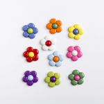 Récréatys Sachet 10 boutons fantaisie jolies Fleurs