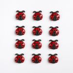Récréatys Sachet boutons fantaisie coccinelles points