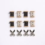 Récréatys Sachet boutons fantaisie couture ciseaux