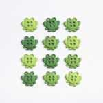 Récréatys Sachet boutons fantaisie grenouilles rondes
