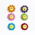Récréatys Sachet boutons fantaisie fleurs rigolottes
