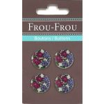 Boutons Fleuri Bordeaux