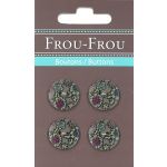 Boutons Fleuri GRIS