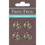 Boutons Fleuri Rose Saumon