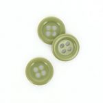 Bouton Mercerie Uni Vert Kaki Clair