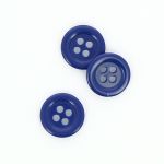 Bouton Mercerie Uni Bleu foncé