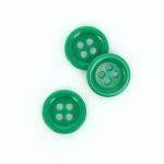 Bouton Mercerie Uni Vert emeraude
