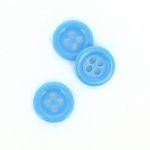 Bouton Mercerie Uni Turquoise