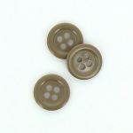 Bouton Mercerie Uni Taupe