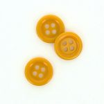 Bouton Mercerie Uni Jaune Moutarde