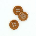 Bouton Mercerie Uni Marron brun