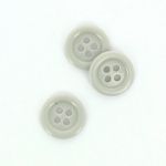 Bouton Mercerie Uni Gris clair