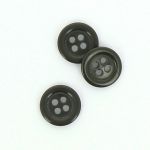 Bouton Mercerie Uni Gris foncé