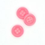 Bouton Mercerie Uni Rose