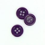 Bouton Mercerie Uni Violet Foncé