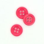 Bouton Mercerie Uni Rouge bordeaux